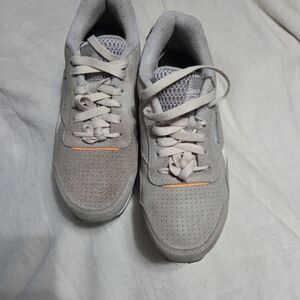 Reebok Gray and Orange Men's Sneakers